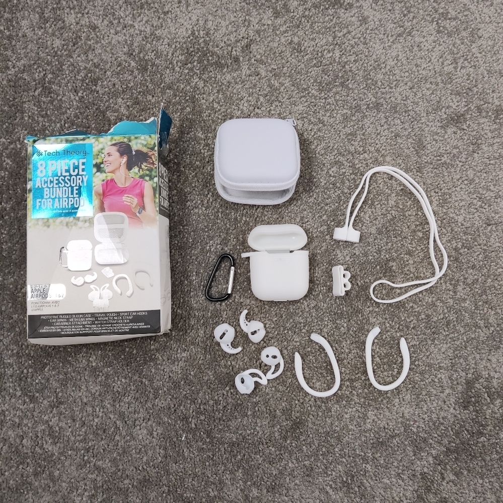 Tech Theory 8 Piece Accessory Bundle for Airpods NEW
